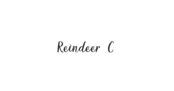 Reindeer Christmas font thumbnail